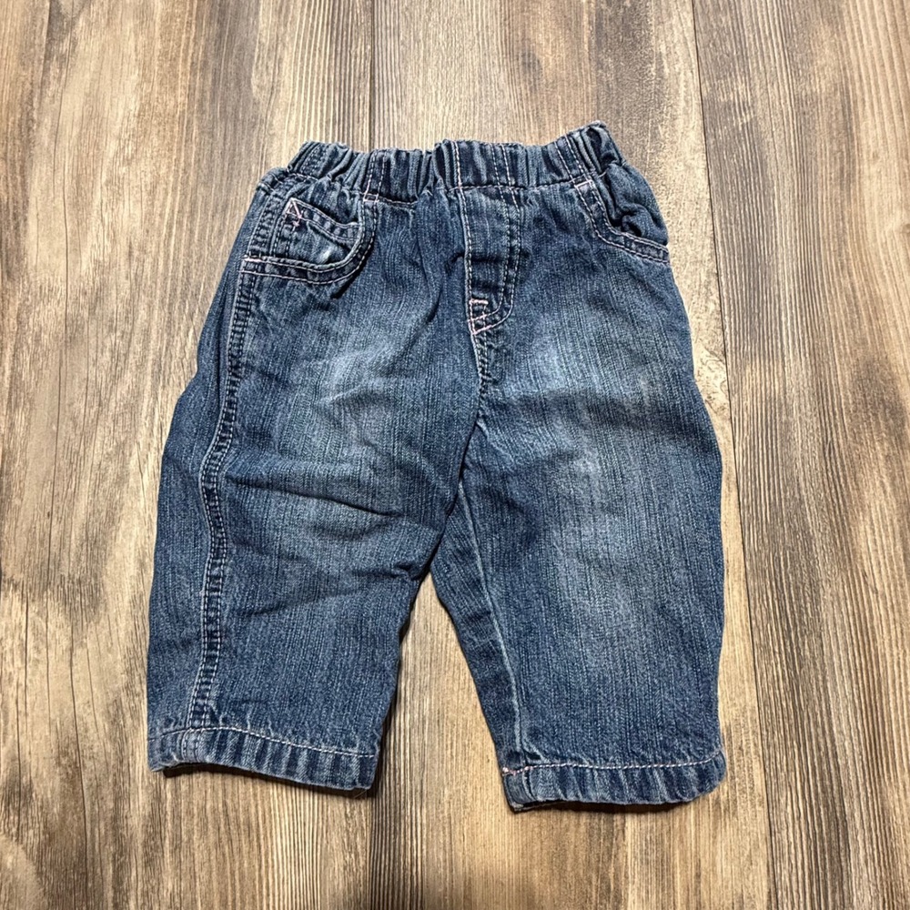 Y2K The Childrens Place Fleece Lined Jeans Blue Denim Y2KBaby